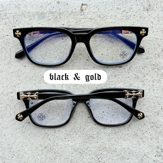 Luxi Chrome Glasses™️ - Black & Gold