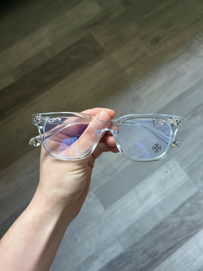 Luxi Chrome Glasses™️ -Clear & Silver
