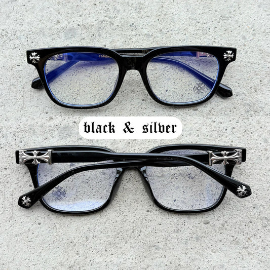 Luxi Chrome Glasses™️ - Black & Silver